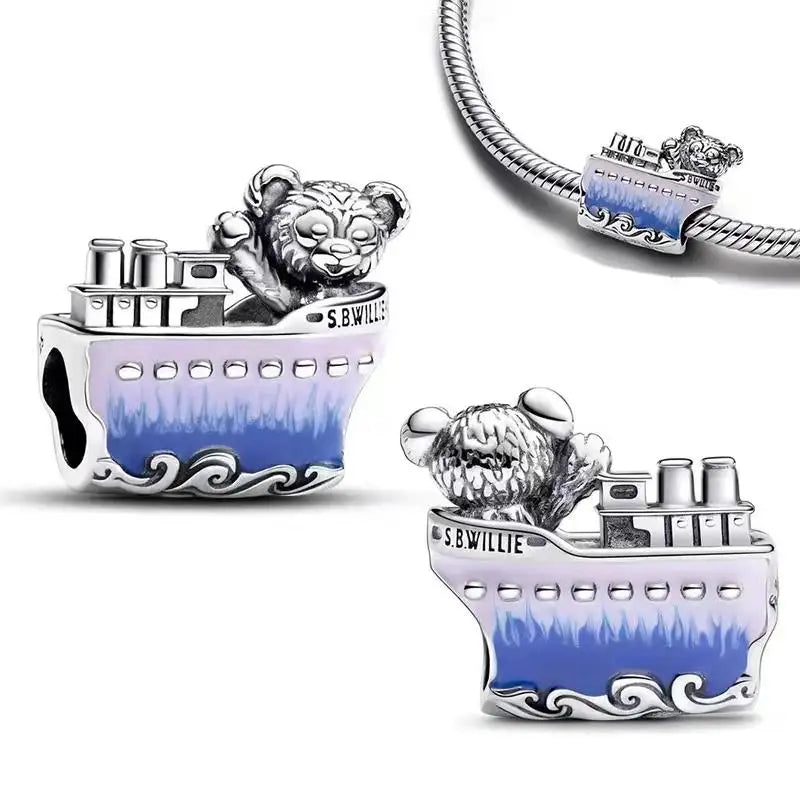 HOT toys Captain America Charm Beads Fits Brand Spider Man Bracelet 925 Silver Charm Pendant gitf