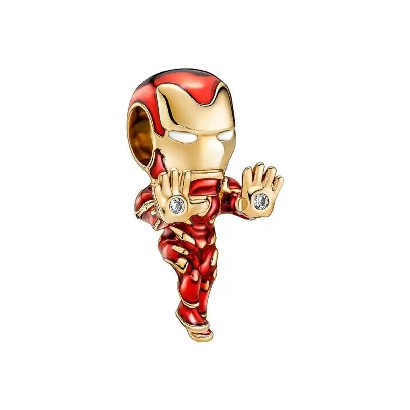 HOT toys Captain America Charm Beads Fits Brand Spider Man Bracelet 925 Silver Charm Pendant gitf