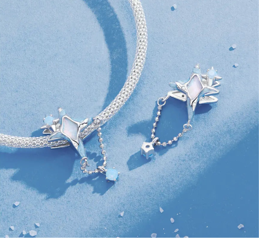 Blue Nova Star Charm