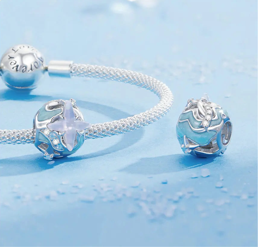 Shining Milky Way Bead Charm