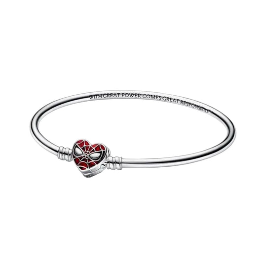 Hearted Spider-Man Clasp Bracelet