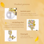 Golden Bee & Pear Dangle Charm