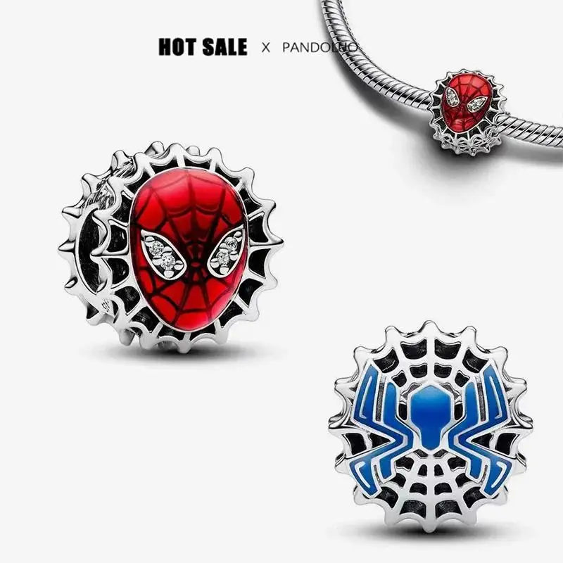 HOT toys Captain America Charm Beads Fits Brand Spider Man Bracelet 925 Silver Charm Pendant gitf