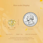 Golden Heart Clover Charm