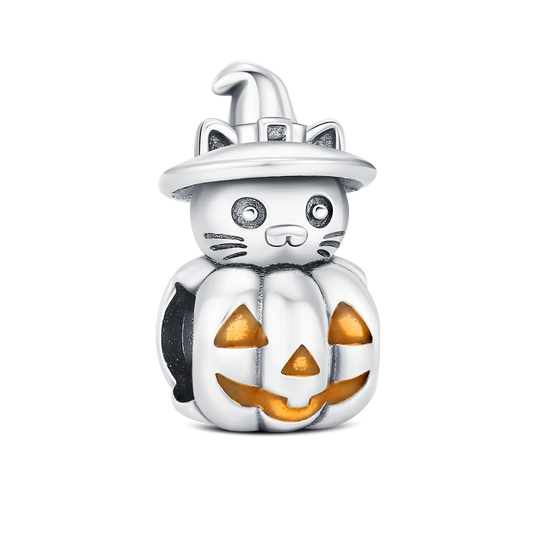 925 Sterling Silver Halloween Charm Ghost Pumpkin Charms Jewelry Making For Women Men DIY Bracelet Halloween Party Jewelry Gift