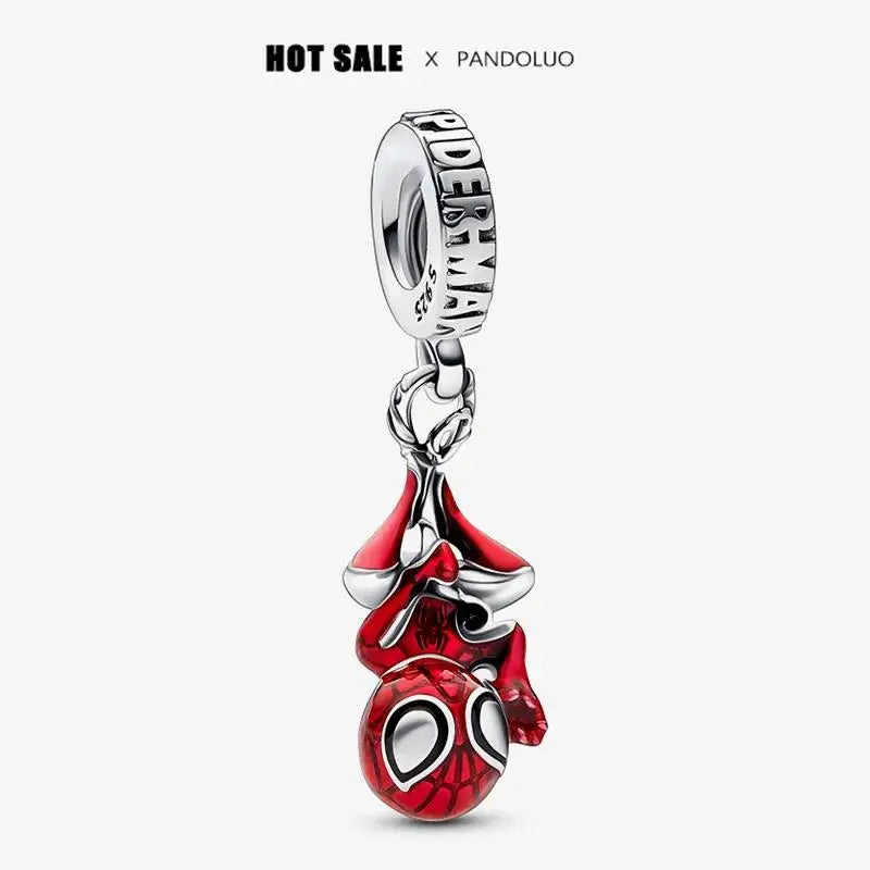 HOT toys Captain America Charm Beads Fits Brand Spider Man Bracelet 925 Silver Charm Pendant gitf