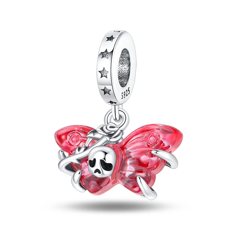 Skull Demon pumpkin Head Ghost Halloween pendant Jewelry Beads for s925 Original Bracelet Plata De Ley 925 boutique charms gift