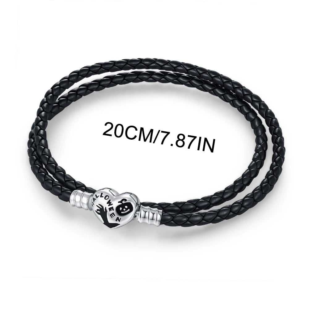 925 Sterling Silver Halloween Charm Ghost Pumpkin Charms Jewelry Making For Women Men DIY Bracelet Halloween Party Jewelry Gift