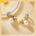 Golden Bee & Pear Dangle Charm