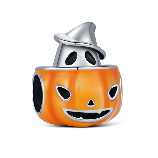 925 Sterling Silver Halloween Charm Ghost Pumpkin Charms Jewelry Making For Women Men DIY Bracelet Halloween Party Jewelry Gift