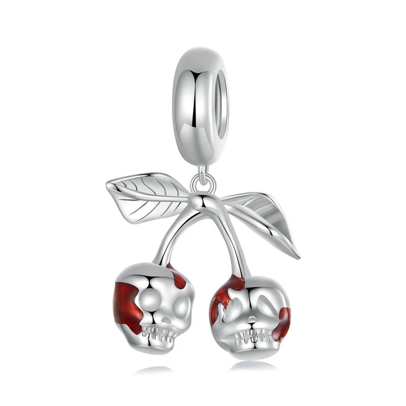 Cherry Skull Dangle Charm