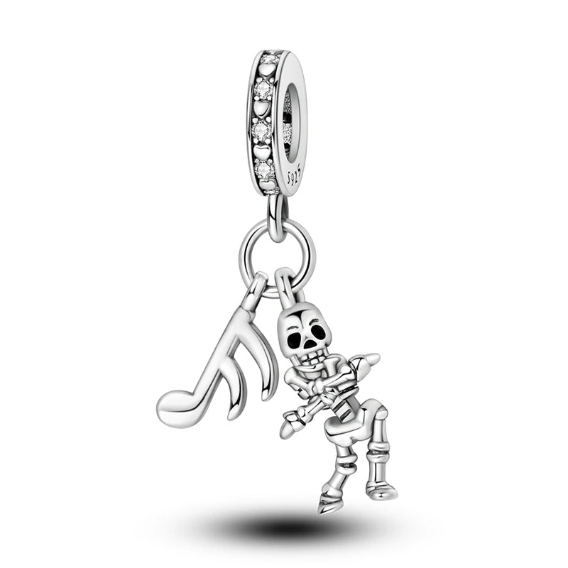 Skull Demon pumpkin Head Ghost Halloween pendant Jewelry Beads for s925 Original Bracelet Plata De Ley 925 boutique charms gift