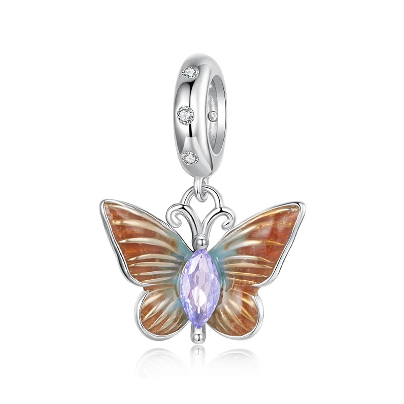 Autumn Glow Butterfly Charm
