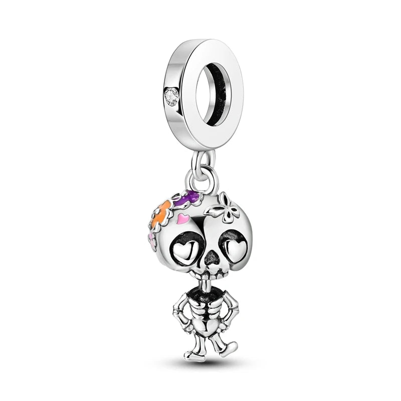 Blooming Bones Skeleton Charm