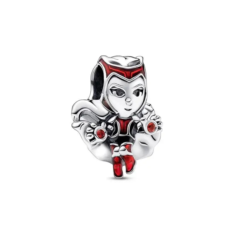 HOT toys Captain America Charm Beads Fits Brand Spider Man Bracelet 925 Silver Charm Pendant gitf