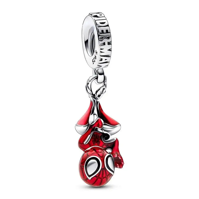 HOT toys Captain America Charm Beads Fits Brand Spider Man Bracelet 925 Silver Charm Pendant gitf