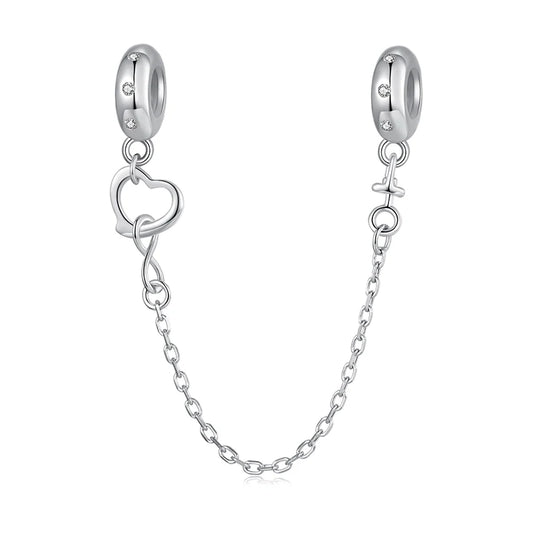 WOSTU Mother Day Gift 925 Sterling Silver Baby Foot Charm Letter Mom Love Beads Red Heart Pendant Fit DIY Bracelet Necklace