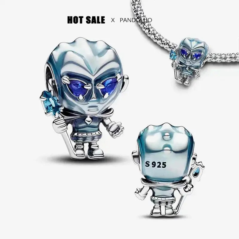 HOT toys Captain America Charm Beads Fits Brand Spider Man Bracelet 925 Silver Charm Pendant gitf