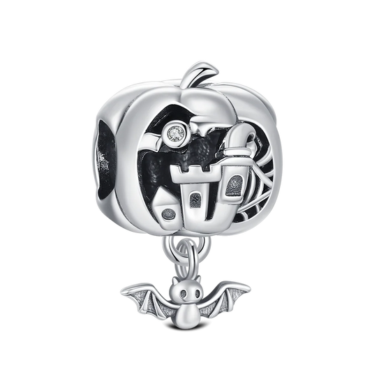 925 Sterling Silver Halloween Charm Ghost Pumpkin Charms Jewelry Making For Women Men DIY Bracelet Halloween Party Jewelry Gift