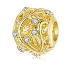 Golden Autumn Vine Charm